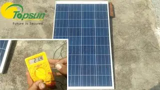 110 watt solar panel voltage and amp test