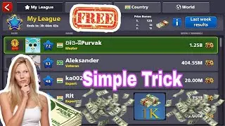 Latest esay low winning league trick 8 ball pool ||November 6|| 2018 -