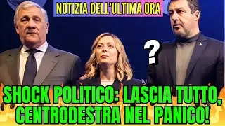 ⚡ CENTRODESTRA SCONVOLTO! L’ADDIO INASPETTATO CHE FA TREMARE TUTTI!