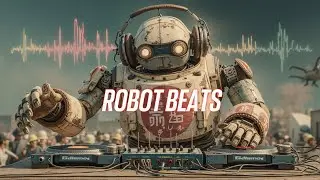Robot DJ Drops Killer Synthwave Beats - Retro Futurism Vibes 🎶