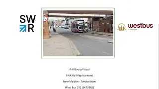 FRV | South Western Rail Replacement Bus Service | New Malden - Twickenham | Westbus 192 (SK70BUJ)