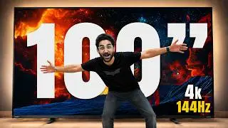 I Tested the Biggest 100-Inch TV of My Life! | Toshiba Z670 4K Mini LED