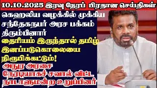 இன்றைய பிரதான செய்திகள் 11.10.2025 |SrilankanTamilNews |TodayNews | News of Mannar night