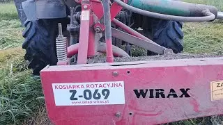 Роторная косилка WIRAX, механизм подъёма косилки.