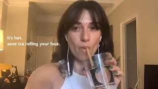 ASMR | ice rolling your face, crinkly cold packs, personal attention soft spoken & whisper