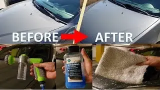 How to remove winter road salt | cleaning | Car Foam Sprayer | Cheap and easy way #diy #howto