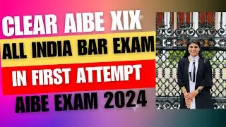 CLEAR ALL INDIA BAR EXAM 2024 IN FIRST ATTEMPT| AIBE XIX |#aibeexam #aibe19 #lawyer #advocate