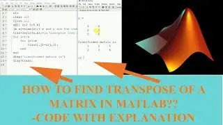 Matlab matrix transpose