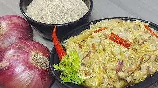 Pyaz Posto Recipe | प्याज पोस्तो रेसिपी | Onion Poppy Seeds Recipe | Bengali Dish #