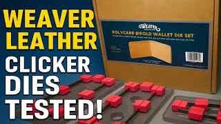 Weaver Leather Clicker Dies Review | Wallet Making with Arbor & 20 Ton Press