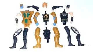 AVENGERS ASSEMBLE TOYS, Thanos armor vs Captain thor vs Bat-man 