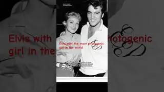 Elvis with the most photogenic girl in the world 1957 #elvislove