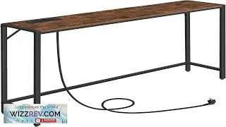 Console Table Narrow Sofa Table 43.3 Entrance Table with Power Station Behind