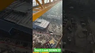 DON&rsquo;T LOOK DOWN - 65m Tall TOWER CRANE #towercranes #lifestyle #stunningview