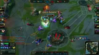 Lilkeman LOL - Master Yi Quadra deciding team fight LOL Season 7