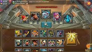Lords mobile Win barbarian stage5 with auto fight free 2 play hero combination