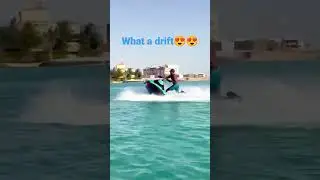 the best drift by Kawasaki jet ski in dubai #summer #sunny #sunnyday #jetski #kawasaki #dubai