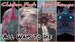 Chicken Feet Mobile - All Ways To Die - Traps, Slime Monster, Falls, Spikes, Chicken, Kraken, Spider