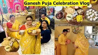 Humare Hand Made GANAPATI Kaise Laga ??? | Ganesh Chaturthi Vlog | Simple Living Wise Thinking
