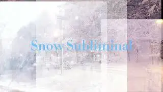 Aesthetic snow in your area❄️|Manifestation Subliminal❄️✨️✨️