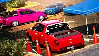 GTA V - VIDA REAL | FUI NO ENCONTRO DE CARROS COM A L200. #794