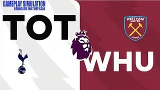 Tottenham Hotspur VS West Ham United in this EPL 2026 fan-made gameplay simulation. (LONDON DERBY)