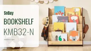 SoBuy Kids Bookshelf丨Children's Bookcase丨Book Storage Rack丨Toy Storage Unit丨KMB32-N