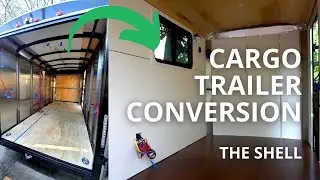 Converting a 6'x12' Cargo Trailer | Building Out the Shell | Insulation, floor, ceiling, walls