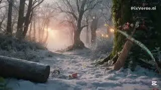 Enchanted Winter Forest ✨ Fae Realm Ambience | Soft Magic, Snow & Quiet Fantasy Atmosphere