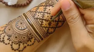 Step by step insta viral henna || newly bride henna || mehndi by shiri || back mehndi #wedding 