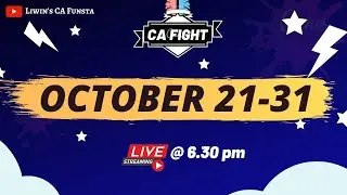 CA QUIZ | OCTOBER 21-31 | Mr.Liwin.