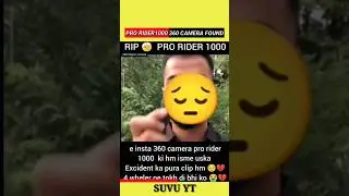Pro Rider 1000 360 Camera Found? #shorts #short