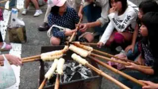 竹パン作り