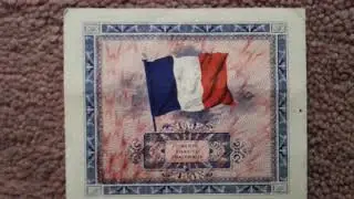 Ww2 French 1944 allied military currency bank notes