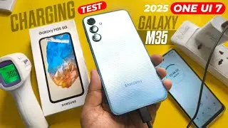 samsung m35 5g charging test - heating 2025 | galaxy m35 5g charging test samsung 25w fast charger