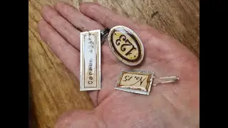 Craft with me: Faux metal enamel tags