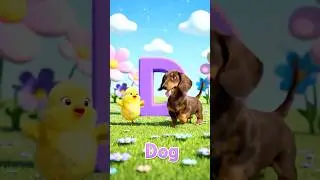 D for Dog 🐶 | Alphabet D | Kids Learning Shorts #kidsanimation #kidseducatio #childrensstories