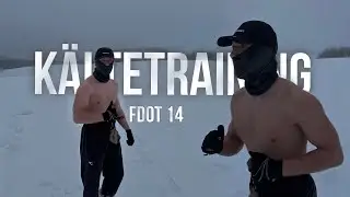 Bei Minusgraden oberk&ouml;rperfrei ein Halbmarathon laufen + im Wald eisbaden FDOT #14