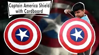 How to Make Captain America Shield with Cardboard (हिंदी में )| Easiest Way to Make Shield
