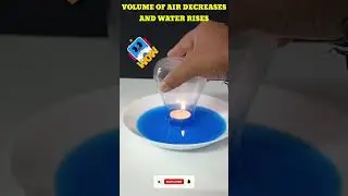 Candle Experiment: Witness Water Rising Magic! #shorts