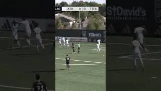 Beautiful finish by Ervin Torres with almost no angle to score the opener for Austin FC II