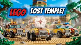 Jungle RESCUE Adventure with LEGO Vehicles and a Lost Temple Mission for Kids!