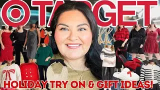 Target Plus Size Try On 2024! Holiday Outfits! Affordable Christmas Gift Ideas & Shop With Me Finds