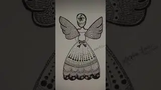simplicity makes you perfect like simple mandala art💫 #latestmandalaart #girldrawing #mandalaart ❤