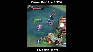 Pharsa Burst Damage #mlbb #pharsa #burstdamage #mage #lategame #oneshot #solo #mustwatch #5vs5