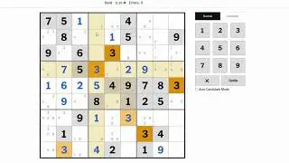 Sudoku recording 20260112 │FM: New York Times - Level Hard #puzzle #sudoku #games #數獨