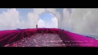 3D floor tile interactive induction LED display used in tourist attractions performance live museum