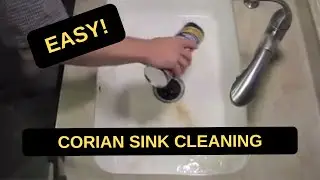 Как легко очистить кухонную мойку с искусственной поверхностью Corian