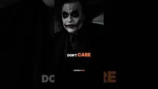 When I Care I Don'T Leave #jokermotivation