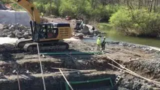 Lanes Mill Rd Bridge Construction 4/19